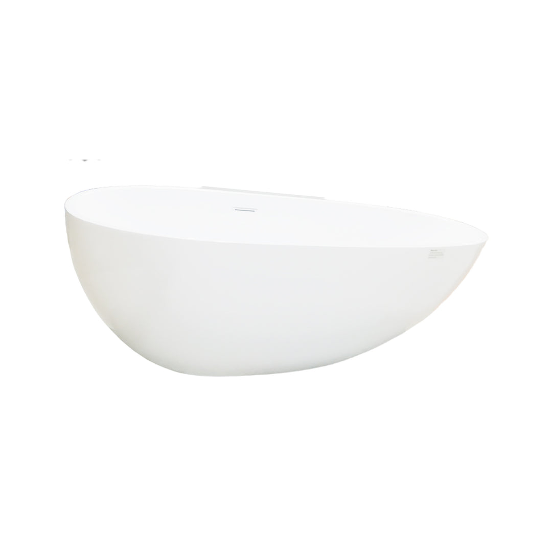 Venise Blanche - Baignoire autoportante en acrylique blanc oval