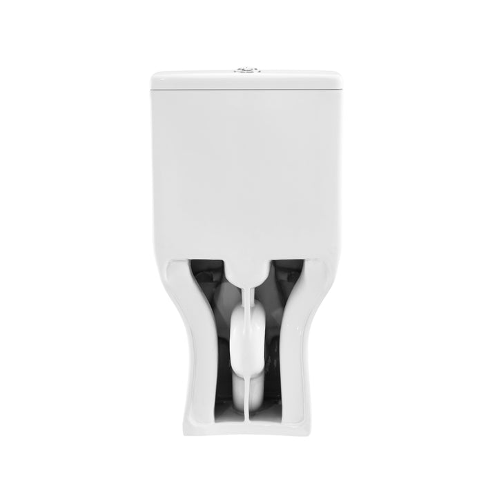 Éclat de Lune - Toilette monobloc avec flushing system Tornado et bol allongé