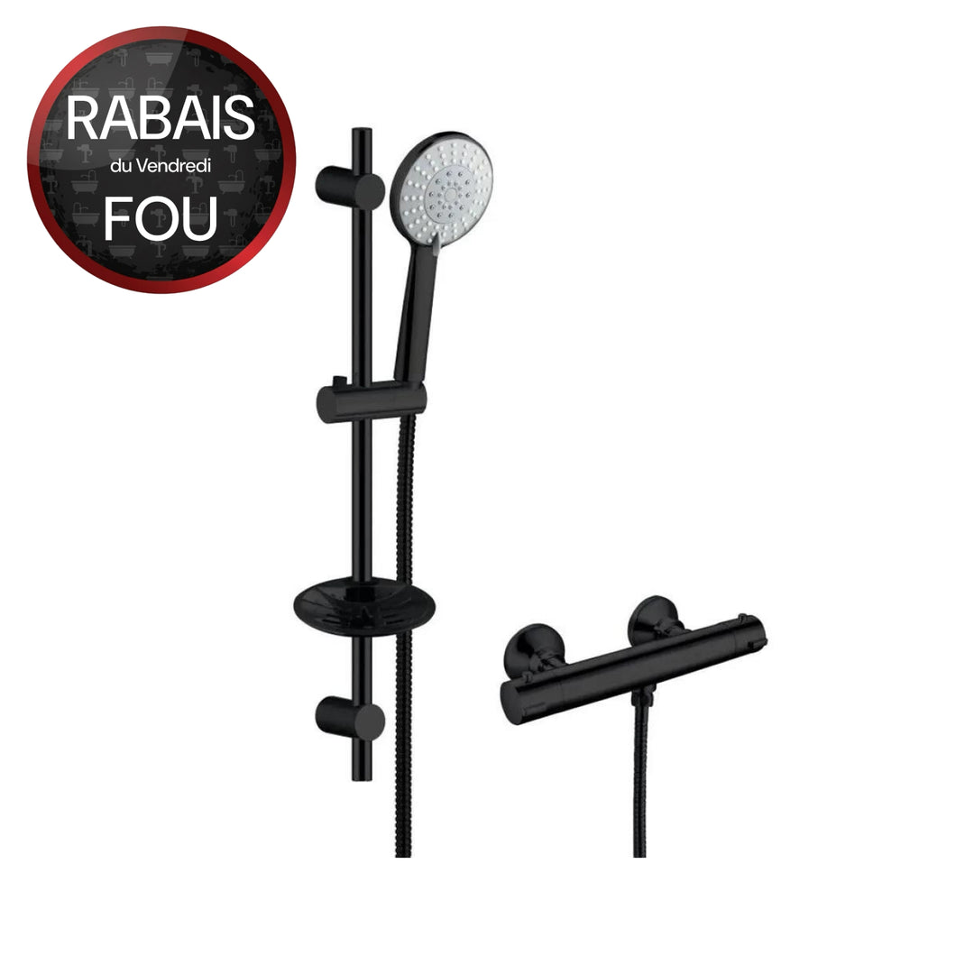 Robinet mural avec douchette 3/8"