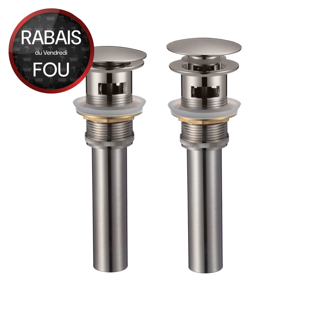 Bond de vidage pop-up avec trop-pleinpour lavabo de salle de bain