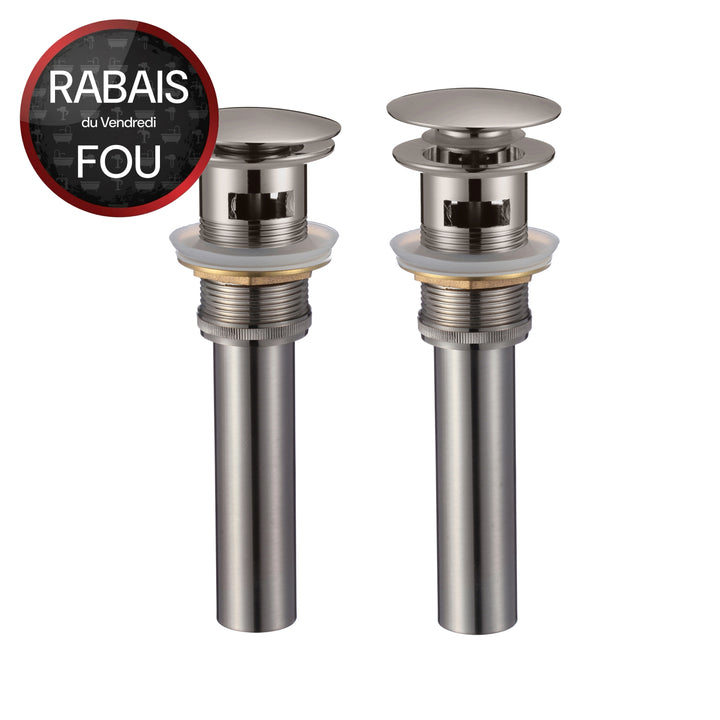 Bond de vidage pop-up avec trop-pleinpour lavabo de salle de bain