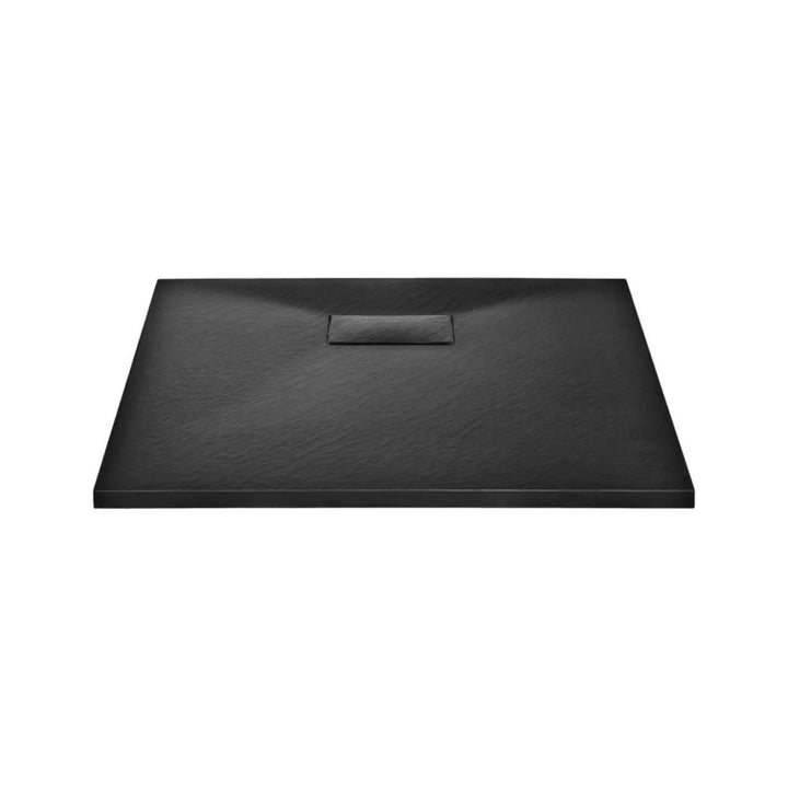 Base de douche noire 36x36" en SMC avec revêtement antidérapant, idéale pour une salle de bain contemporaine. Base douche robuste et élégante.