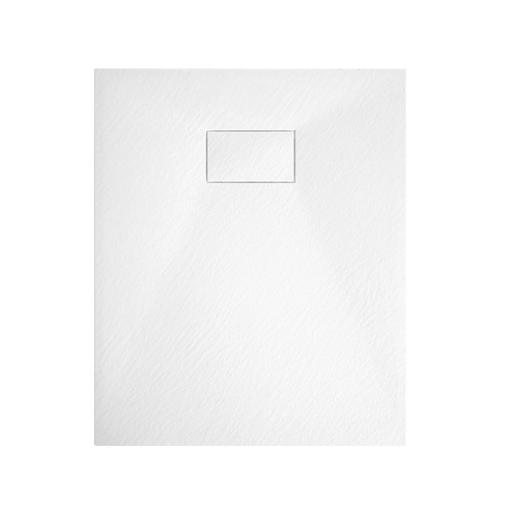 Bac à douche 36x48 pouces blanc en SMC, surface texturée antidérapante. Basse de douche moderne, idéale pour salle de bain contemporaine.
